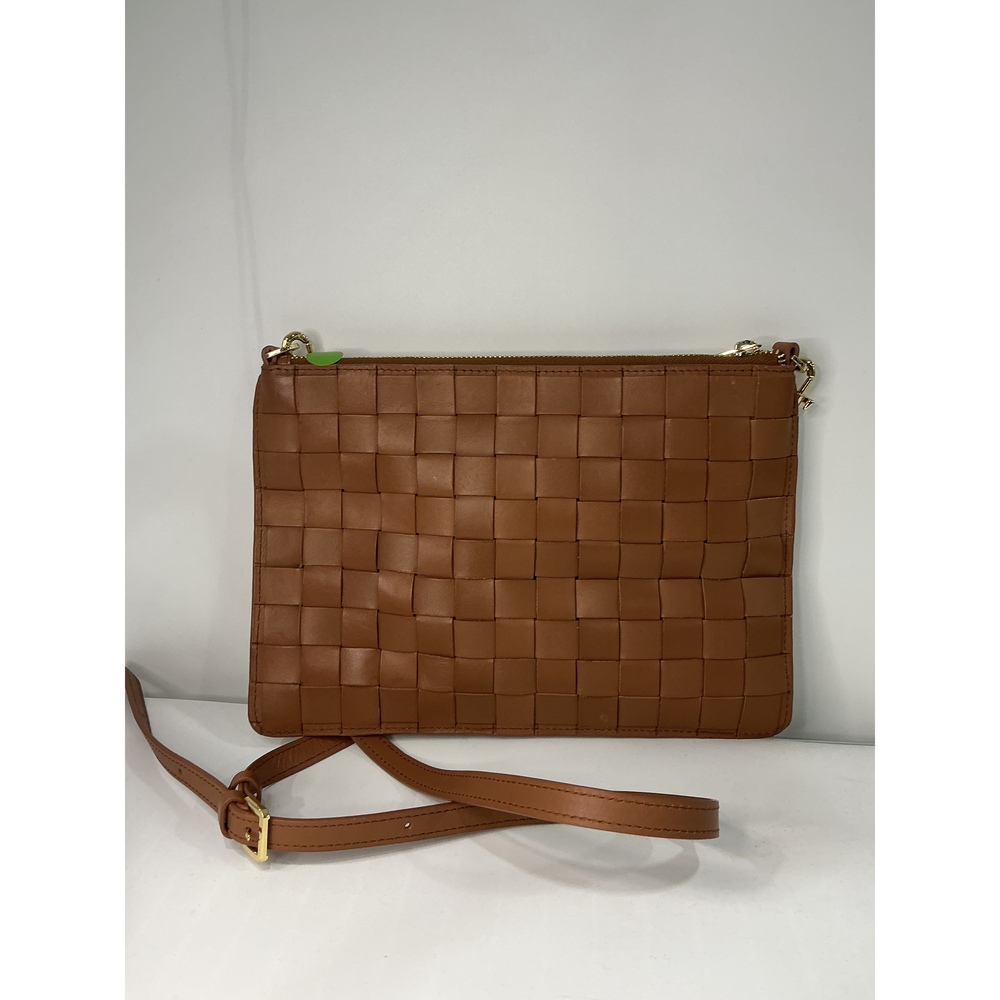 Italian Leather Handwoven Convertible Crossbody - Picture 2 of 3